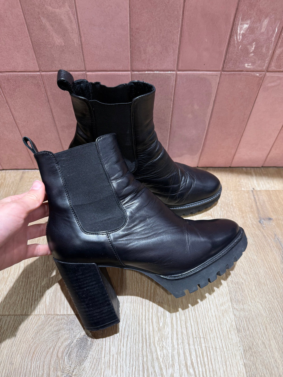 Bottines Noir cuir  T.39