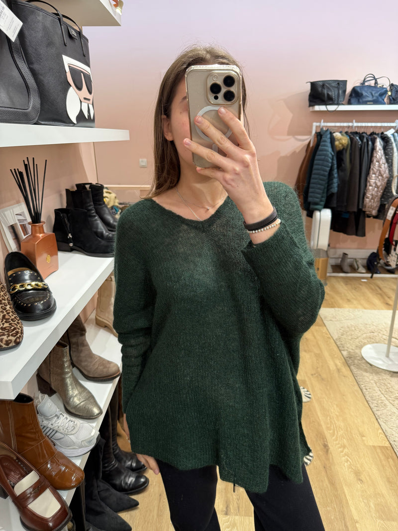 American Vintage pull vert laine T.XL