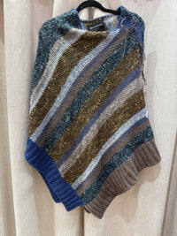 Poncho marron et bleu Zadig & Voltaire T.U