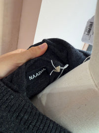 Naadam - Sweat-shirt gris à capuche - T.XS cachemire 10/09