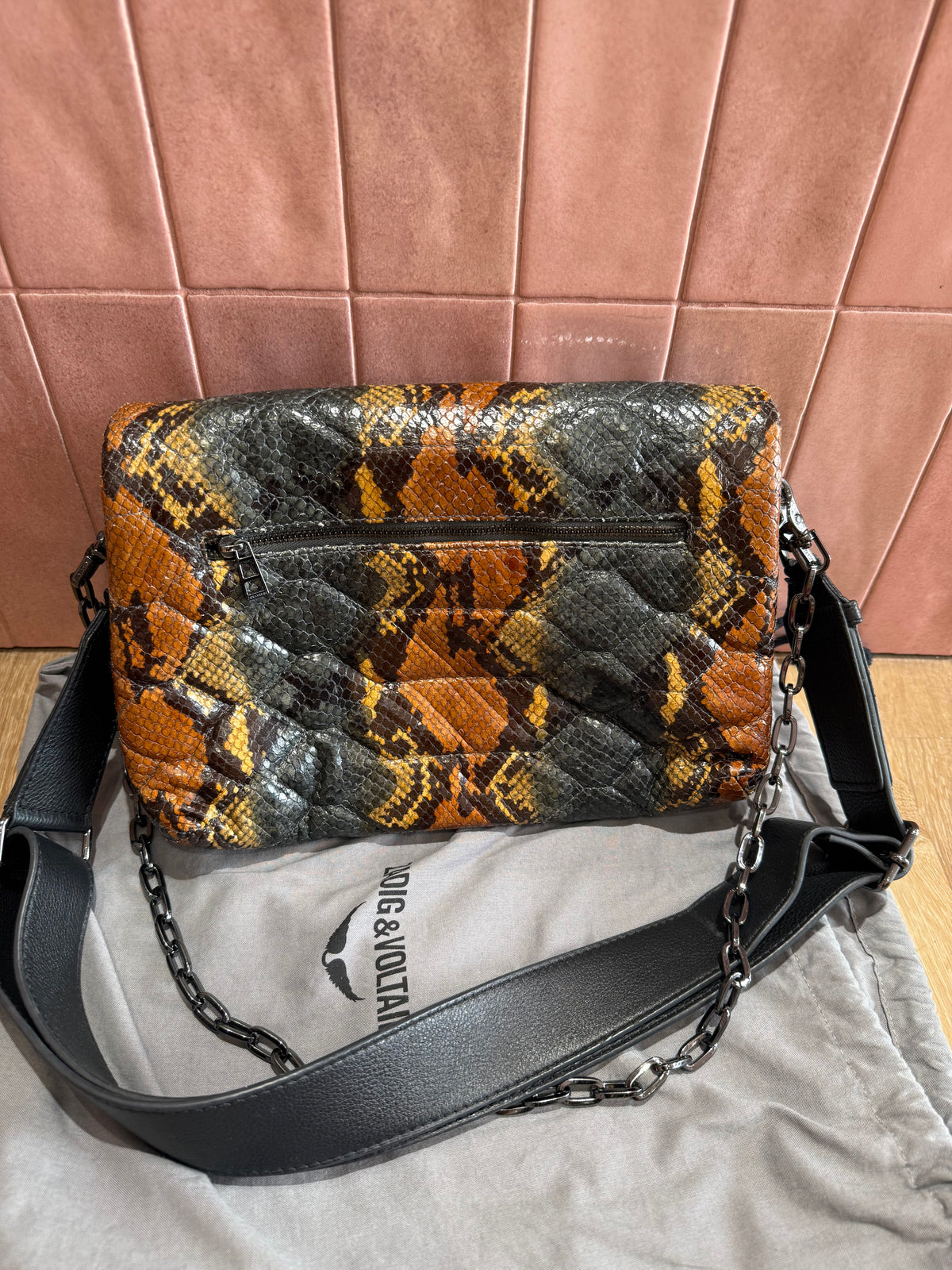 Sac bandoulière marron kaki Zadig & Voltaire 24/06