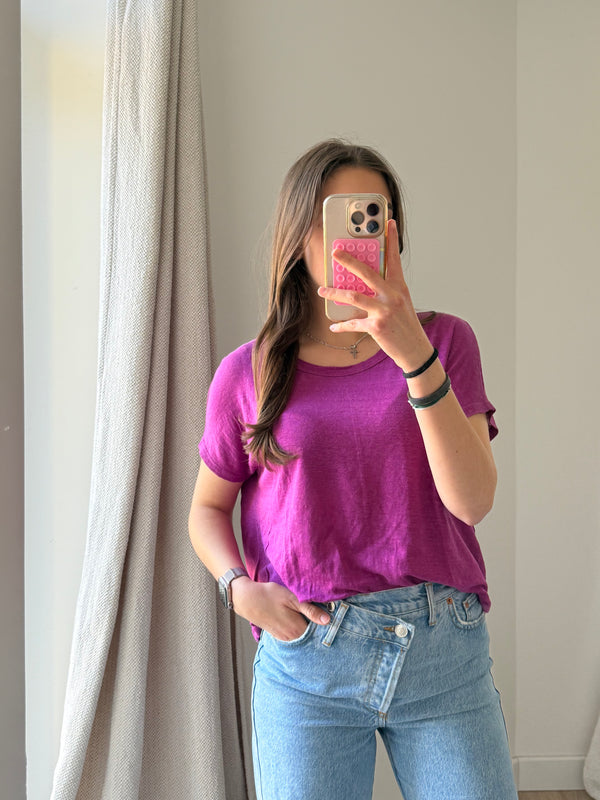 T-shirt Notshy violet T.XS