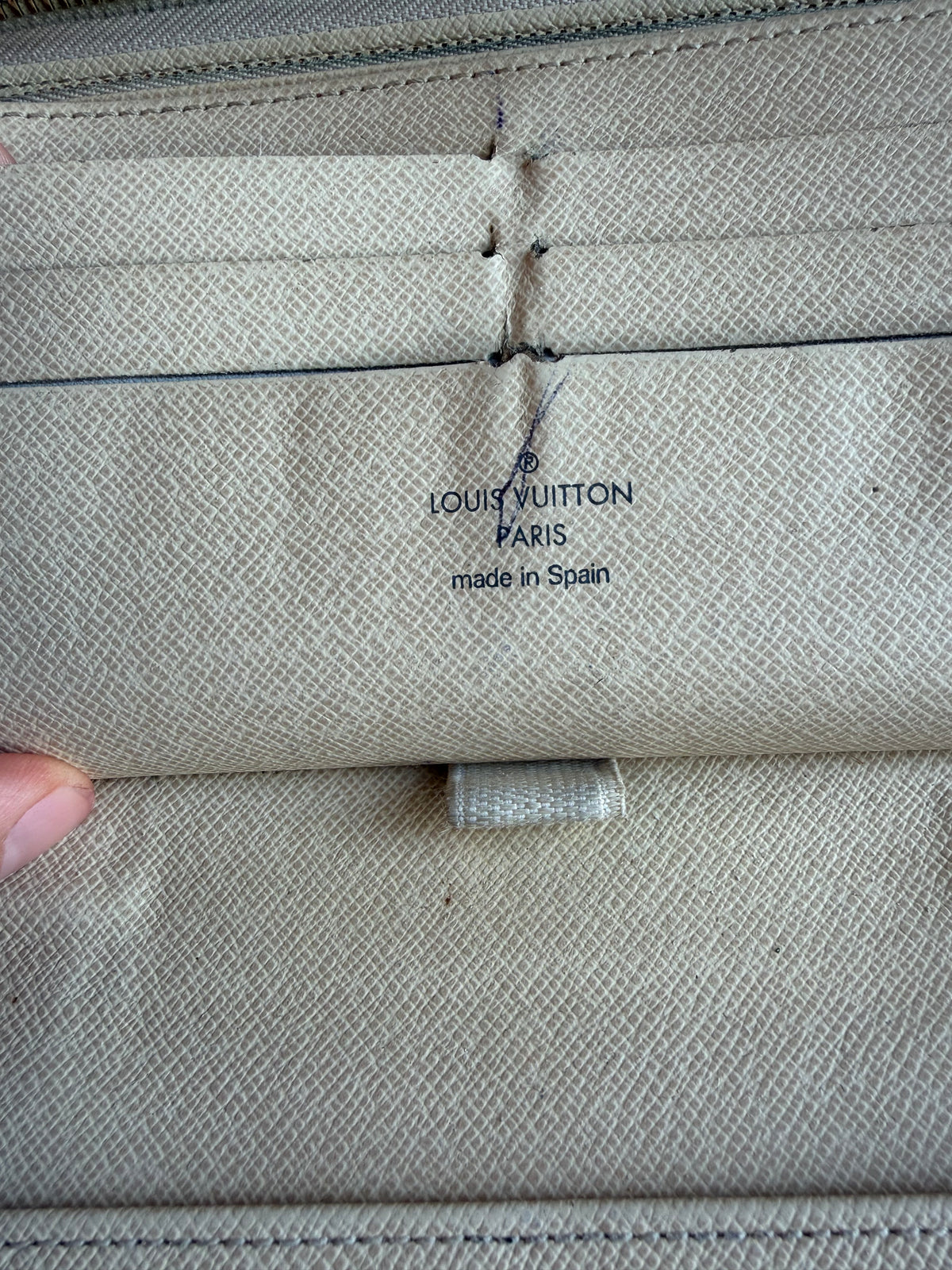 Porte-feuille Louis Vuitton damier azur 13/08