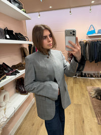 Blazer à carreaux gris Zadig & Voltaire T.40 07/09