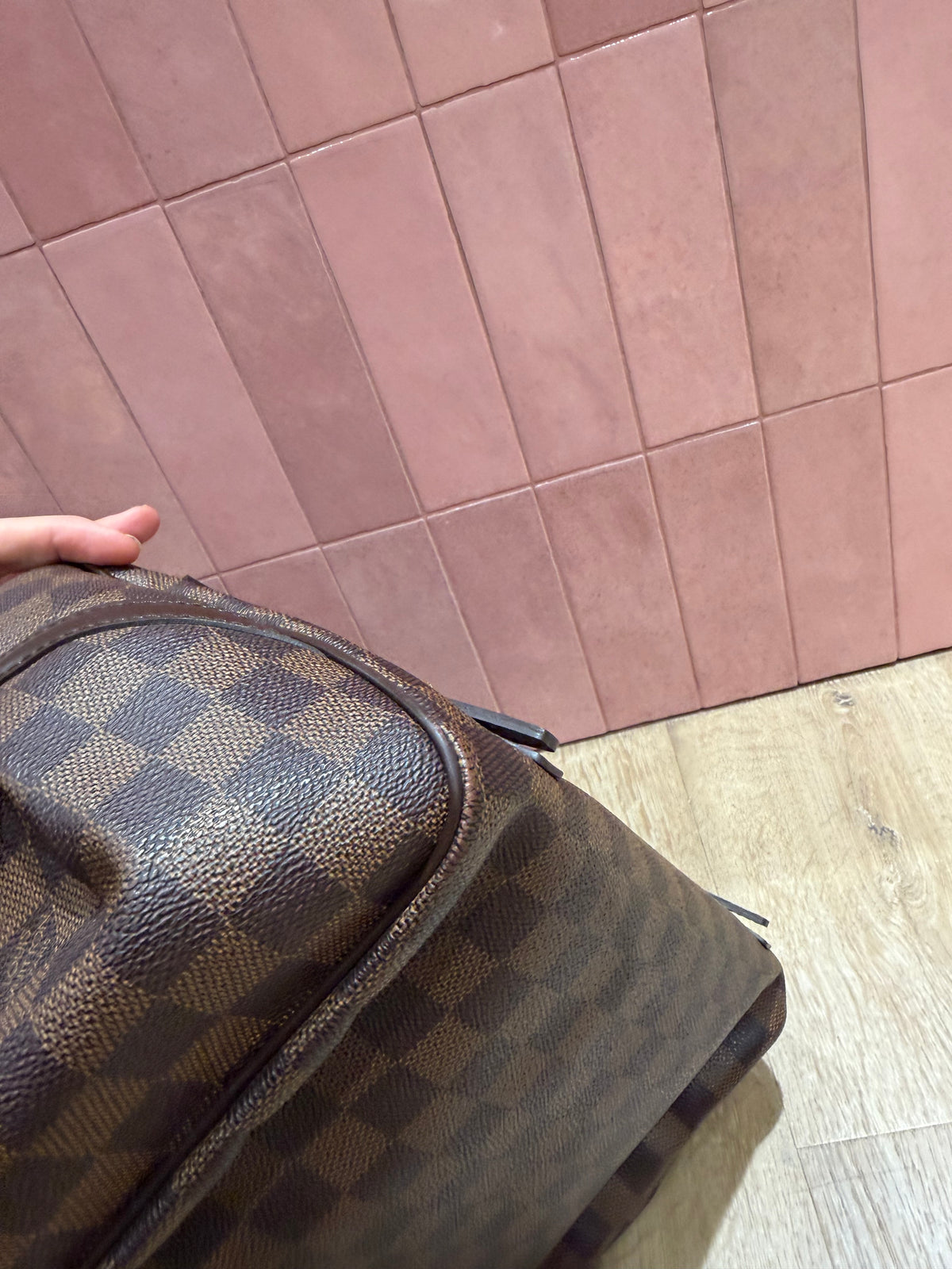 Louis Vuitton sac Rivington MM damier brun 09/10