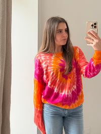 Pull Freeman Porter Rose & orange T.XL