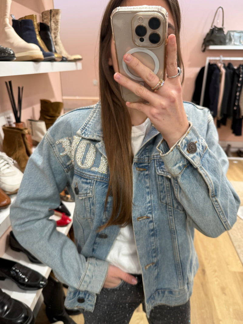 Veste en jean Sandro T.38