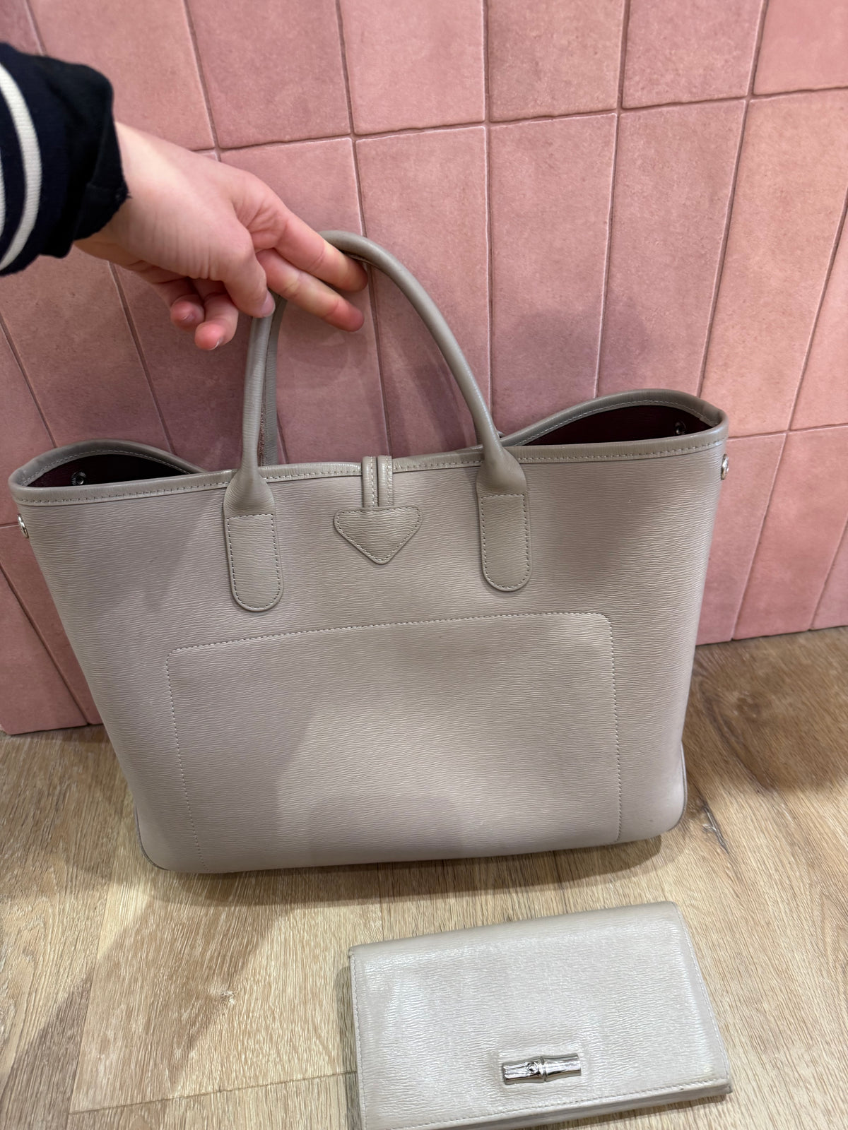 Sac Longchamp + portefeuille en cuir