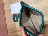 Pochette en cuir verte Jérôme dreyfuss