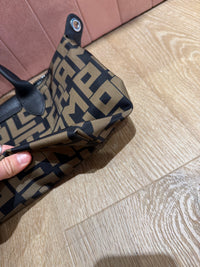 Sac Longchamp kaki noir pliage