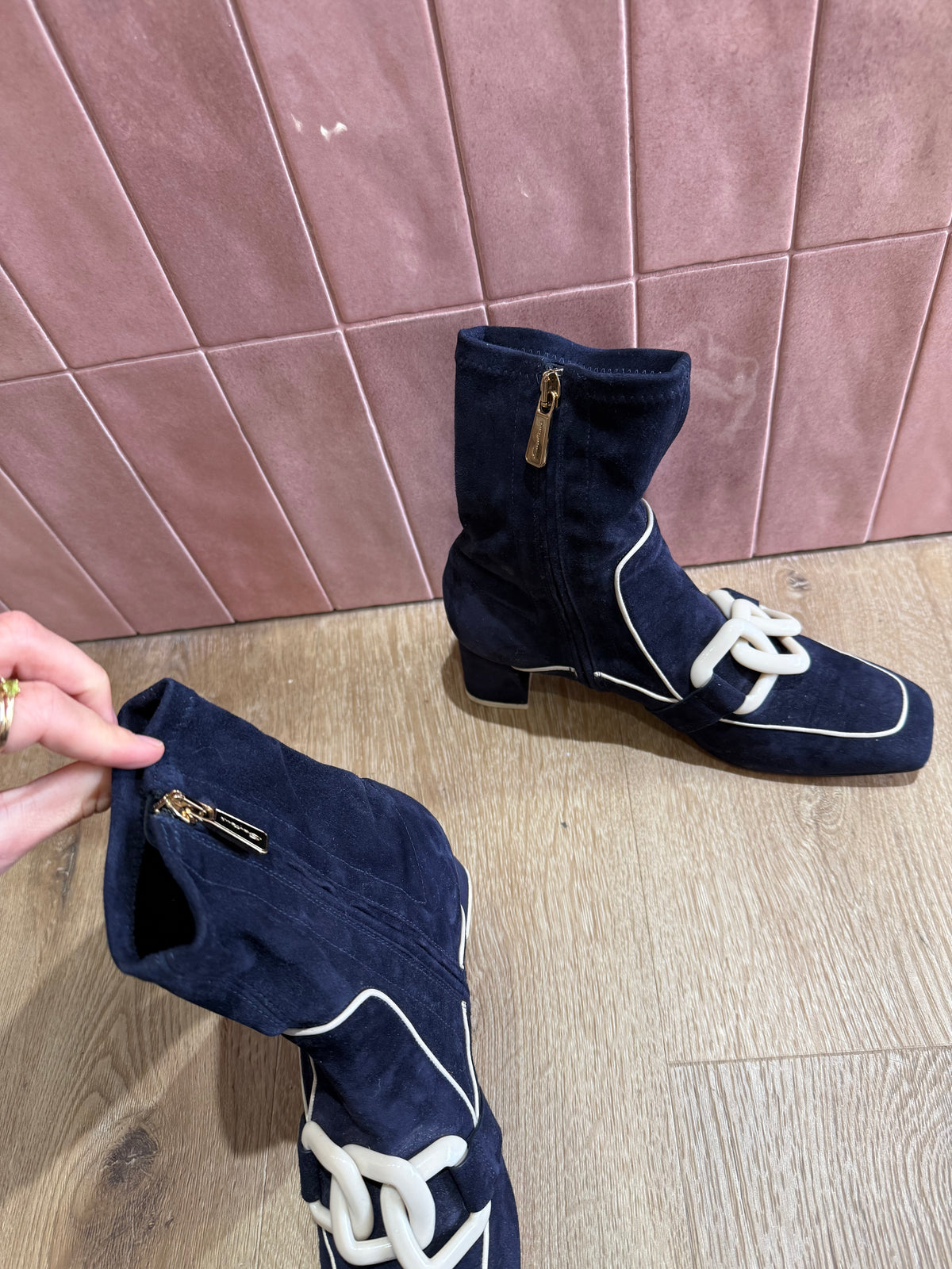 Bottines bleu Santoni 37