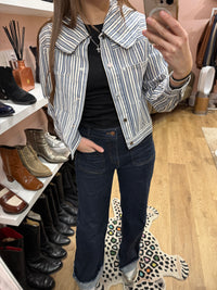 Veste bleue rayures T.36