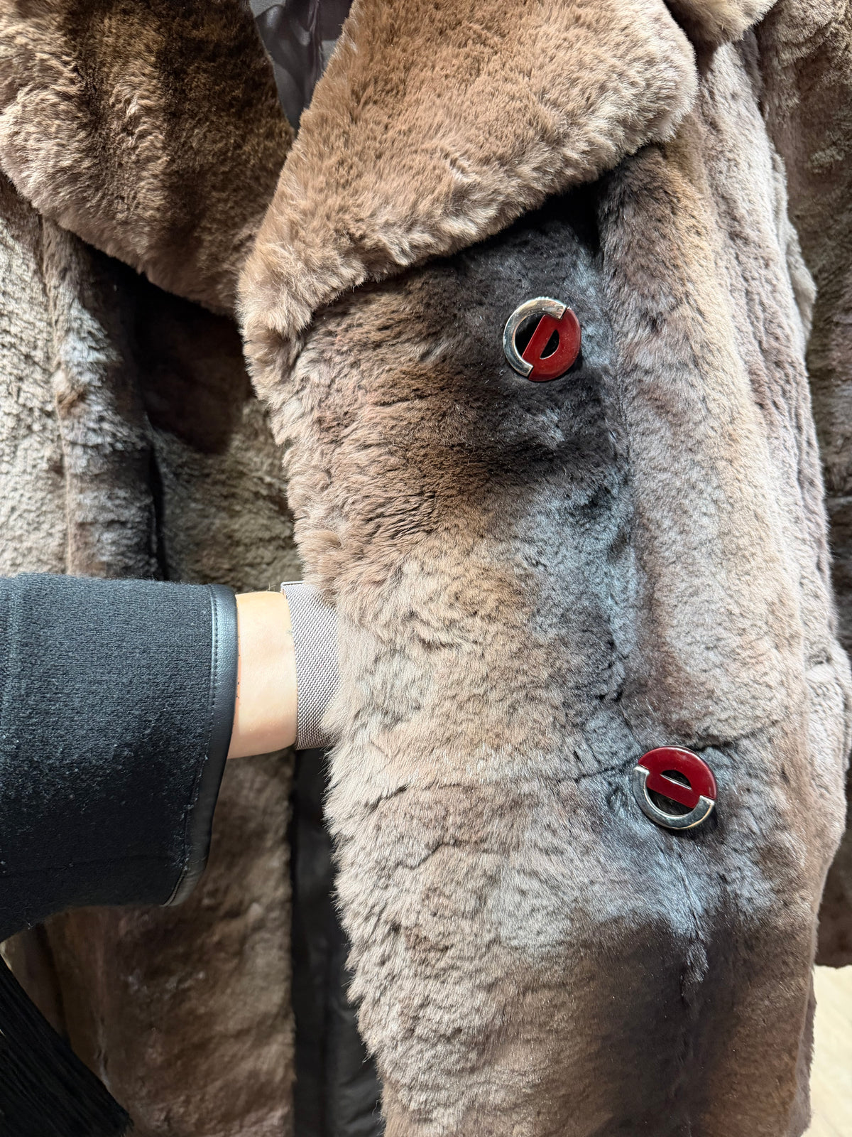 Manteau Dior en lapin T.36/38 23/10
