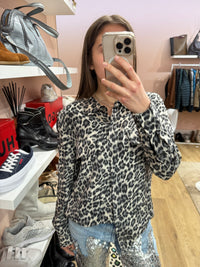 Blouse noire & blanche Max & Moi T.40 soie