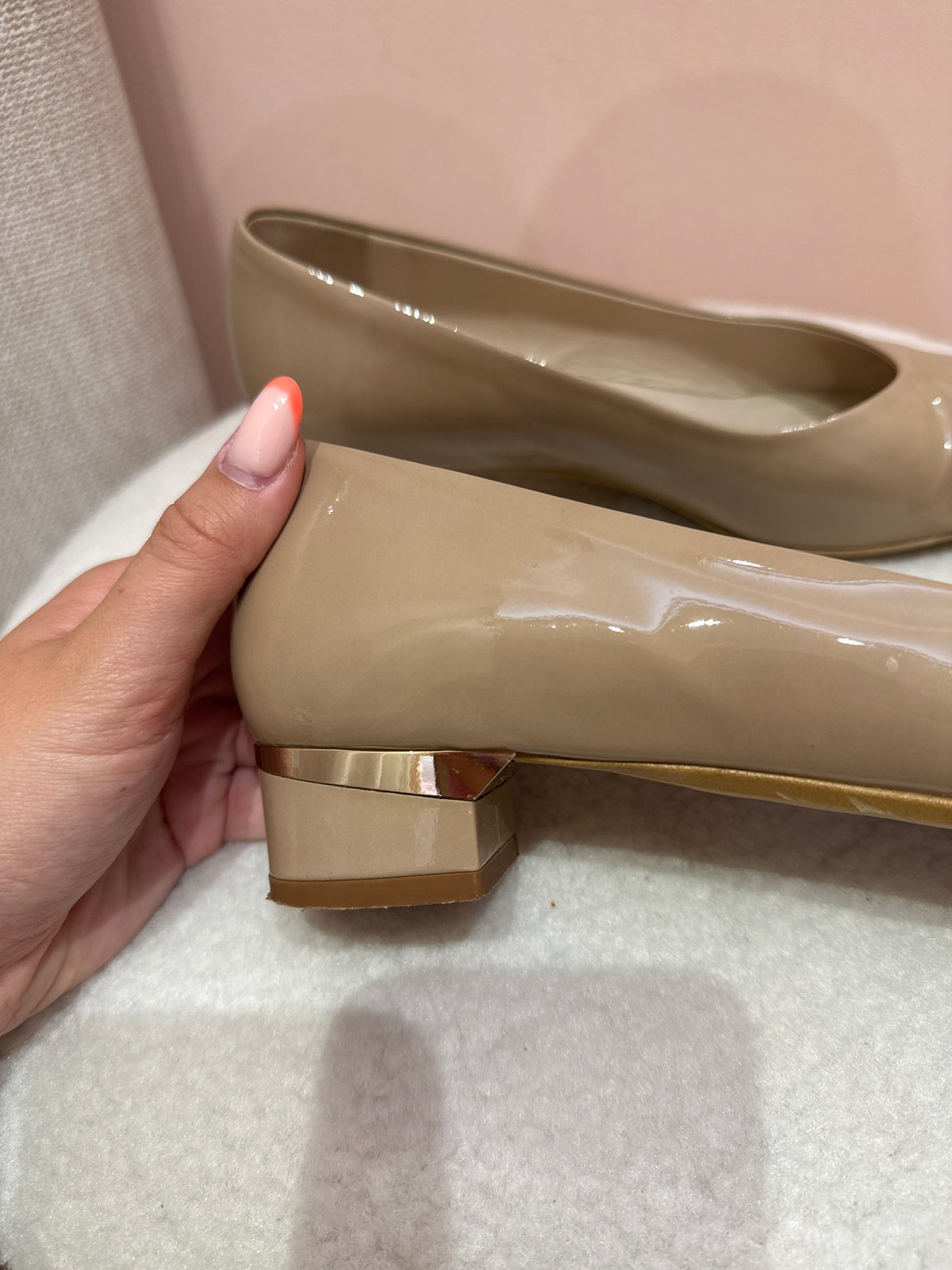 Vernis Baldin Ballerines beige T.37,5