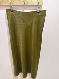 Jupe longue Zara verte T.M