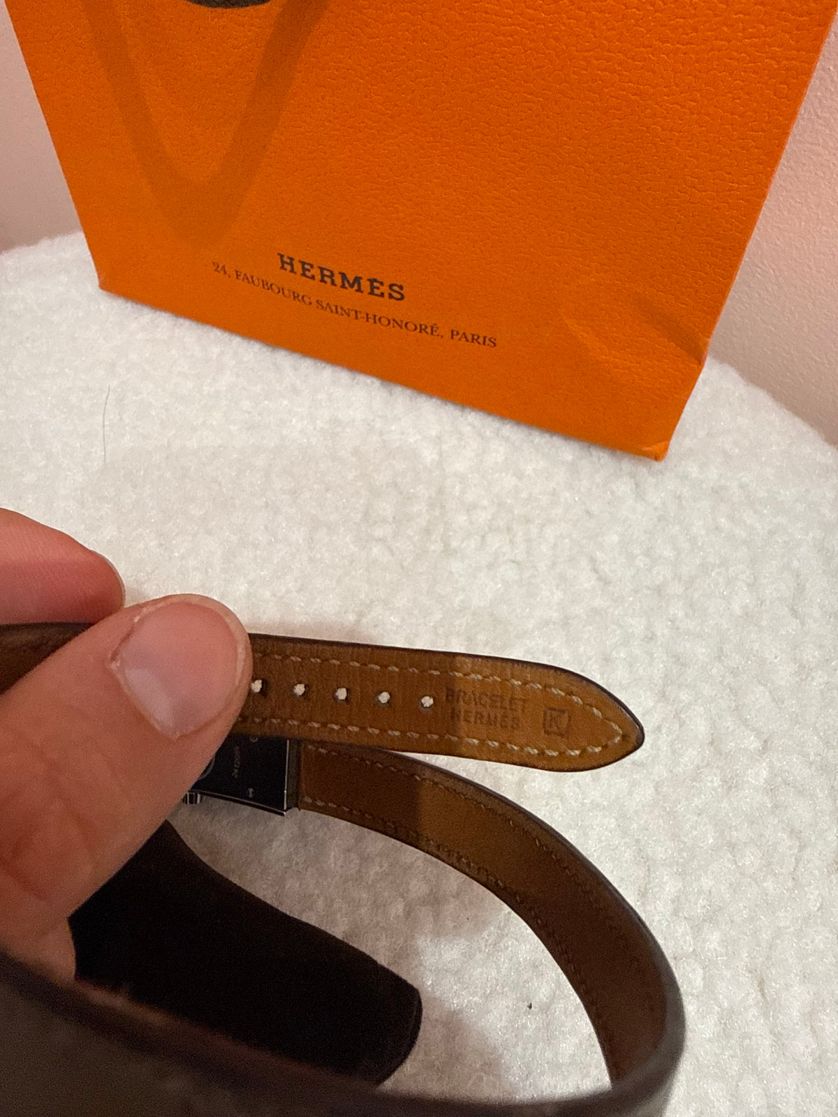 Montre hermes bracelet étoupe