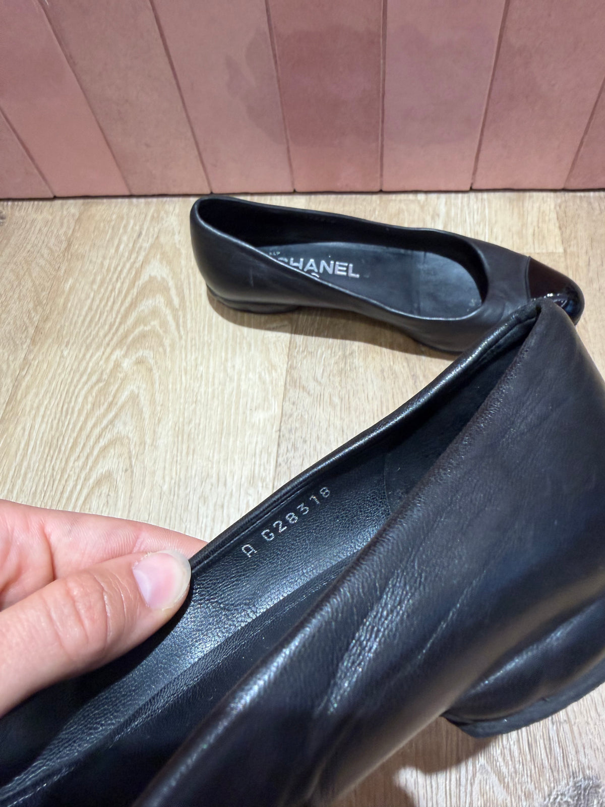 Ballerines noires Chanel - T.36 1/2 13/09