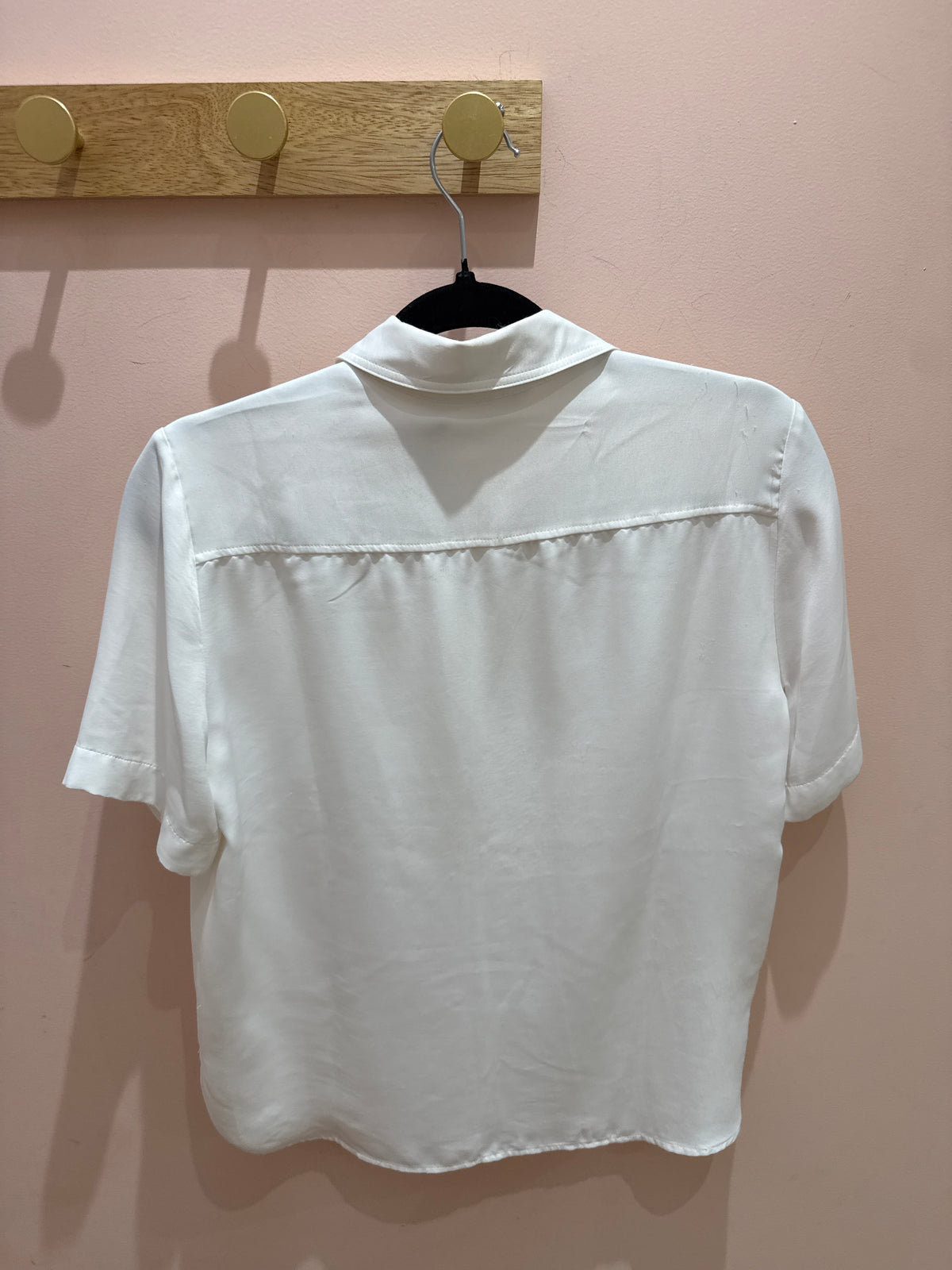 Chemise satin manches courtes Zara T.M