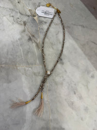 Collier perles et plumes PC Bijoux - TU