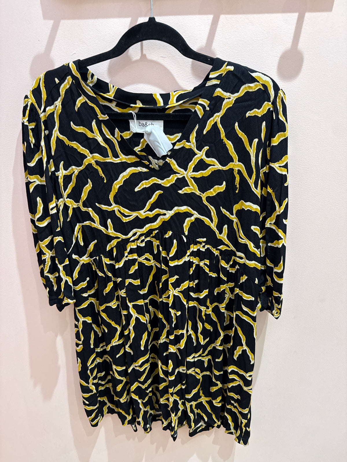 Robe Ba&sh noire et jaune T.L