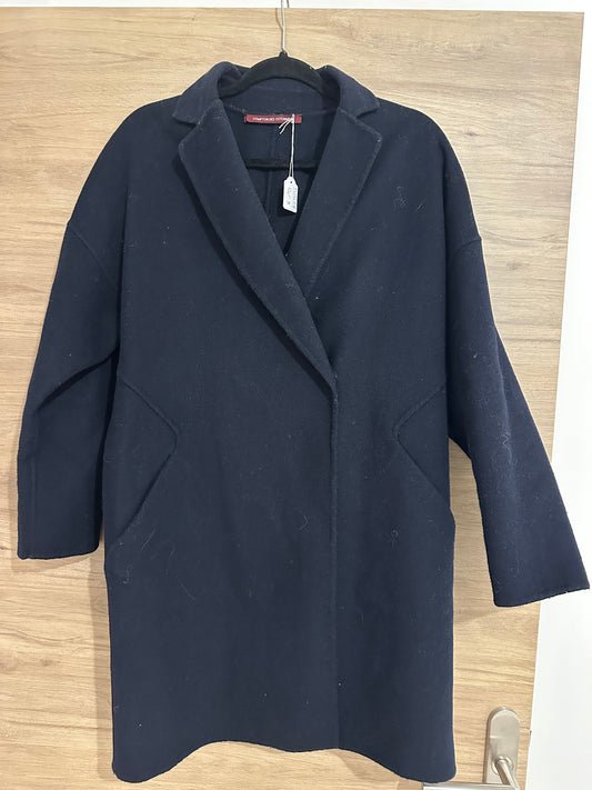 Manteau 60% laine comptoir des cotonniers marine T.S/M