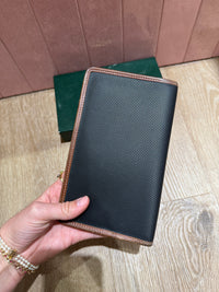 Portefeuille Longchamp noir et marron + boîte