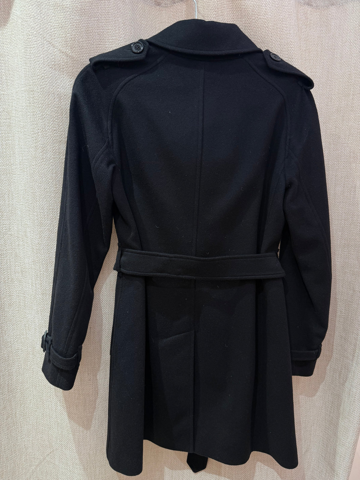 Burberry Manteau noir T.34 20/07