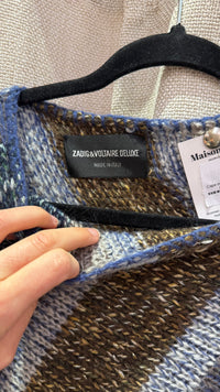 Cape marron et bleu Zadig & Voltaire T.U