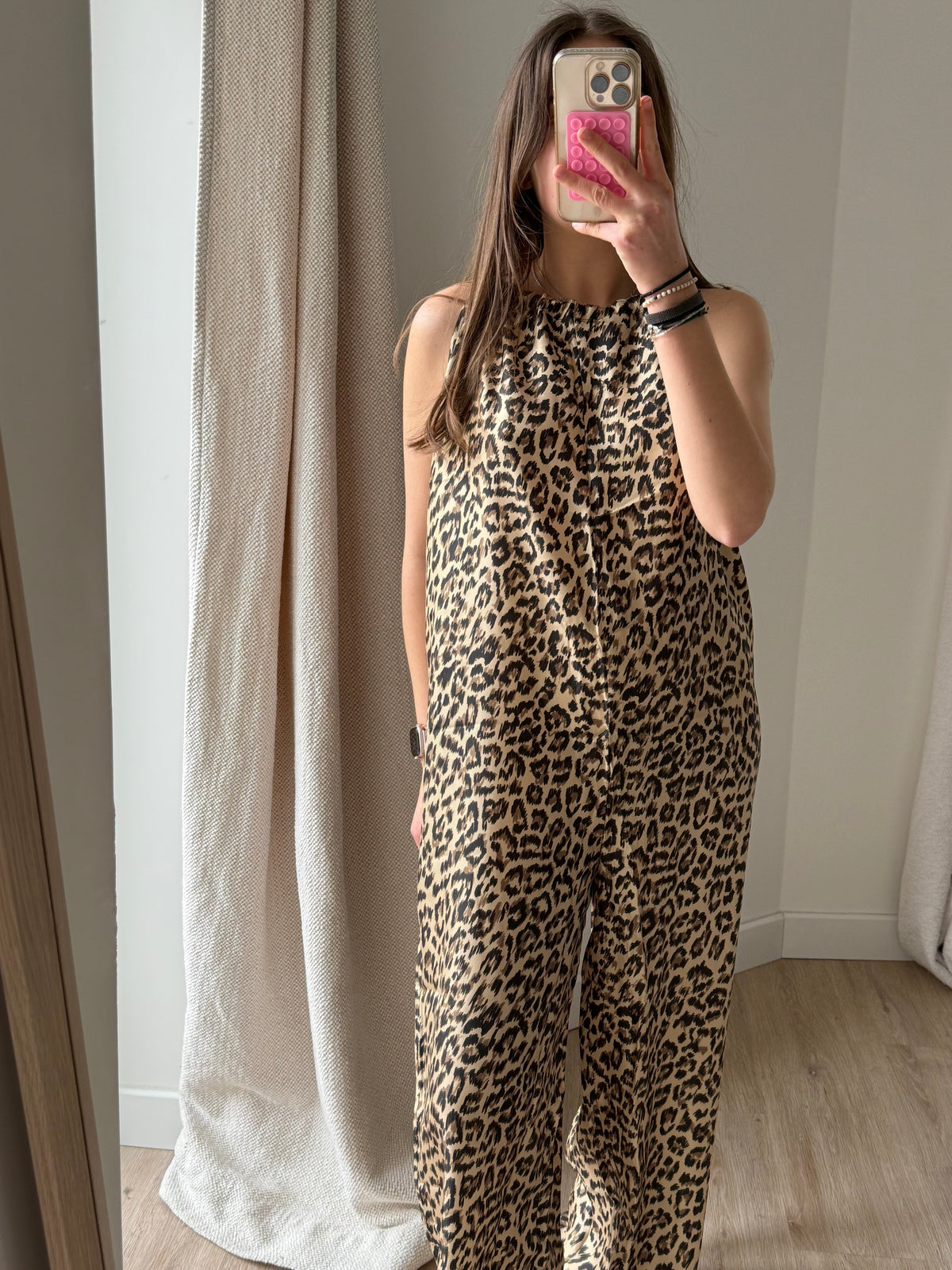 Elise Chalmin Léopard T.42 - Robe longue combinaison