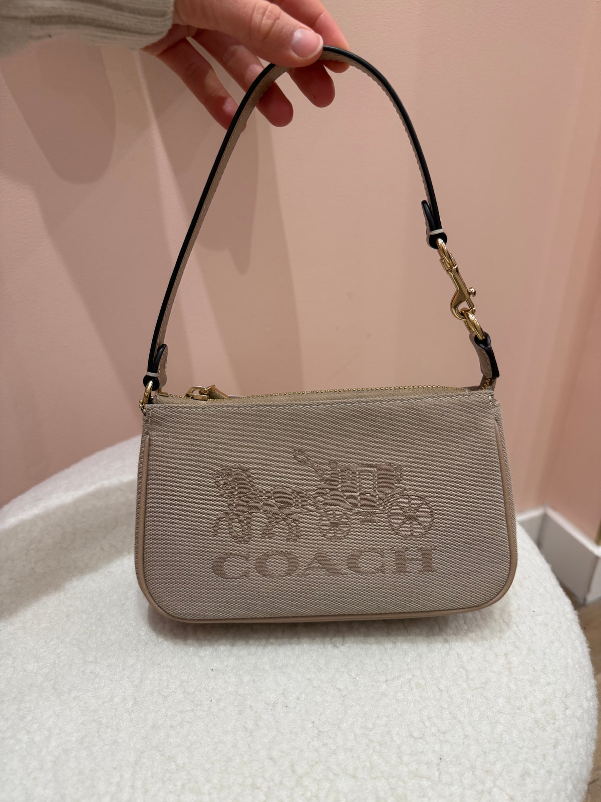 Sac beige coach