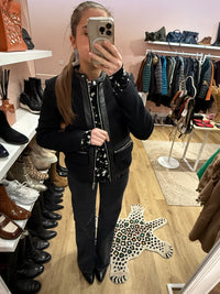 Veste en cuir Michael Kors T.S