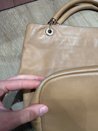 Sac cabas cuir camel Lancel
