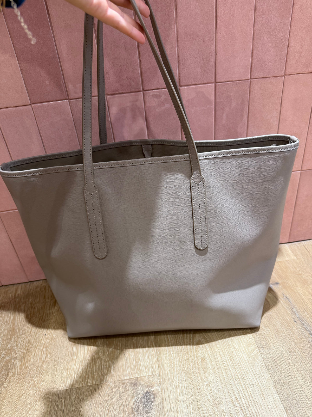 Cabas Furla gris cuir TU