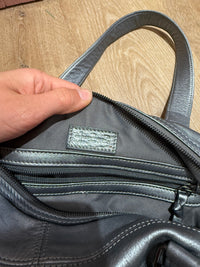 Sac maison123 cuir argenté