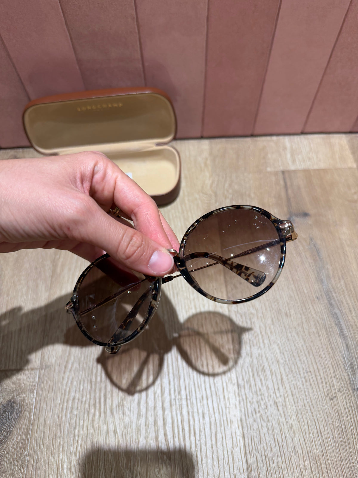 Lunettes marron et beige Longchamp Taille 03/09