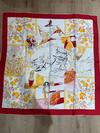 Foulard rose et beige Christian Dior