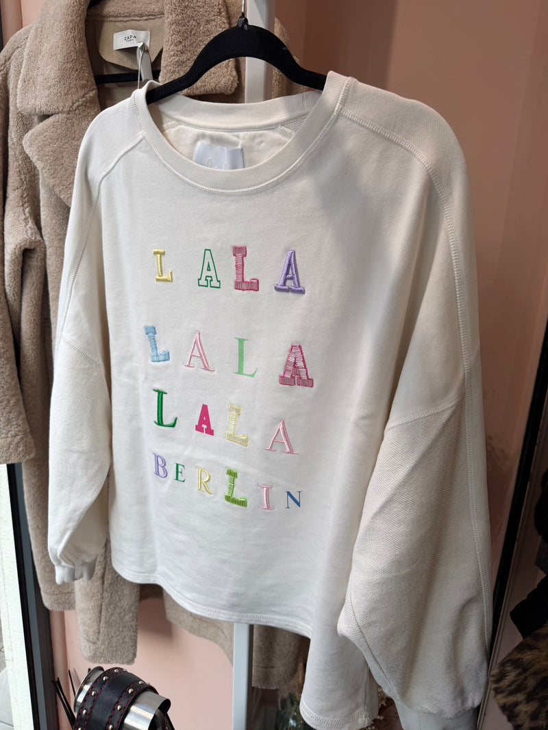 Sweat rose et vert en coton - Lala Berlin - T.M 27/08