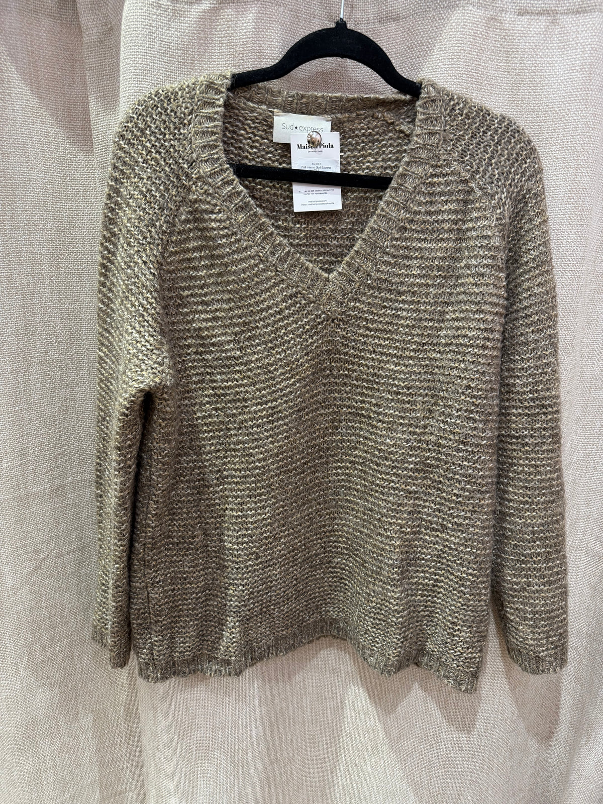 Pull marron Sud Express T.M