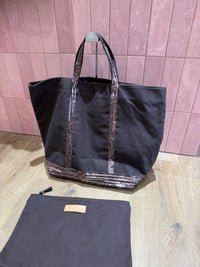 Sac cabas marron Vanessa Bruno + pochette 05/06