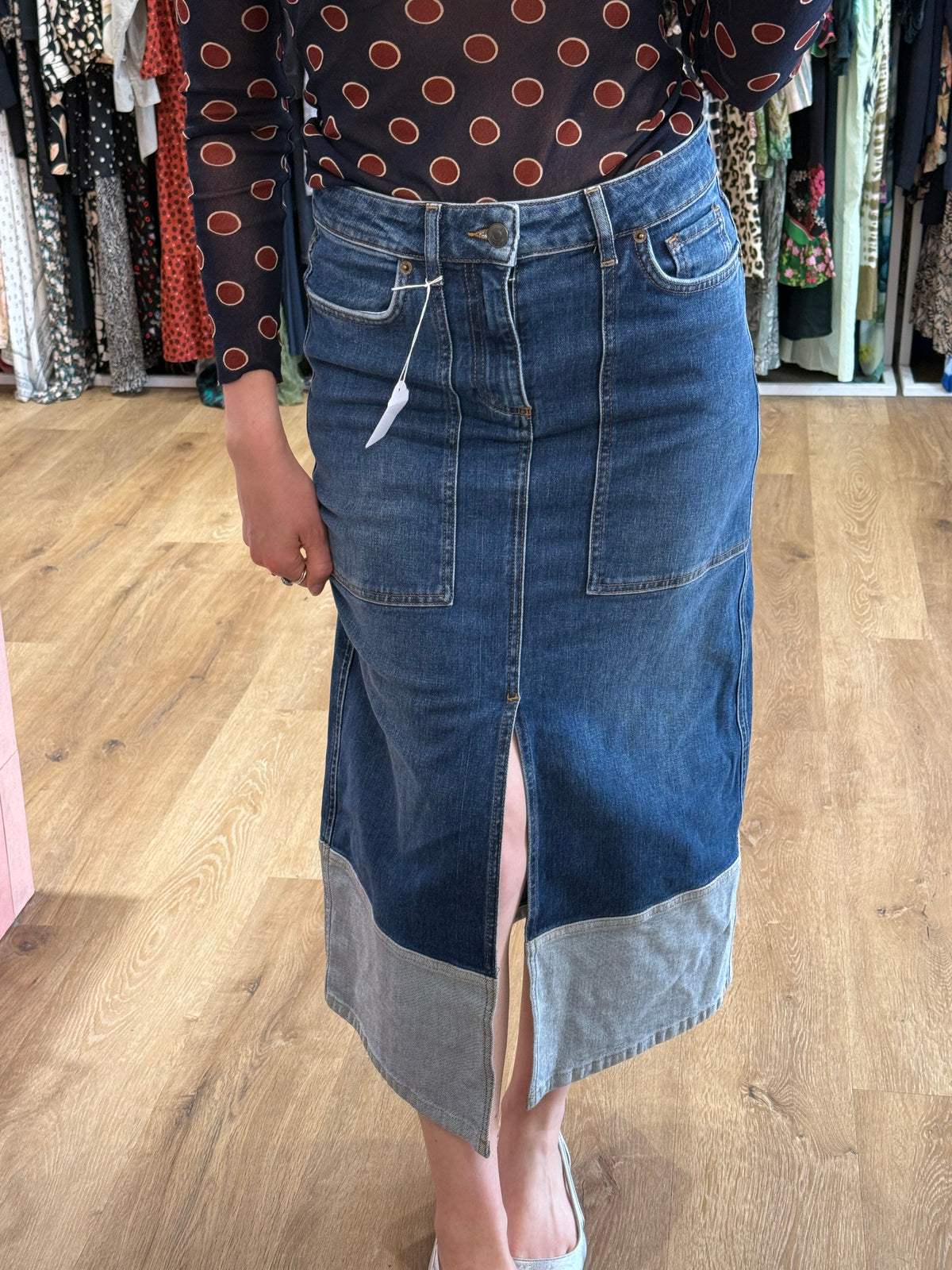Ba&sh Jupe en jean T.34 06/06