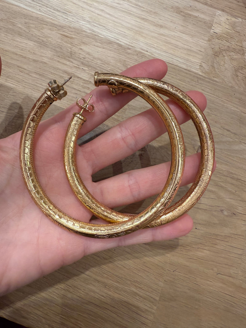 Boucles d’oreilles dorées Gas