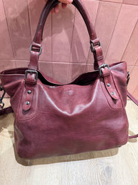 Sac IKKS bordeaux cabas cuir TU
