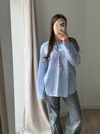 Gérard Darel - Chemise bleue à rayures - bleu rayé - 42