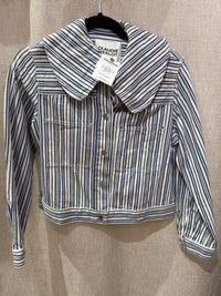 Veste bleue rayures T.36