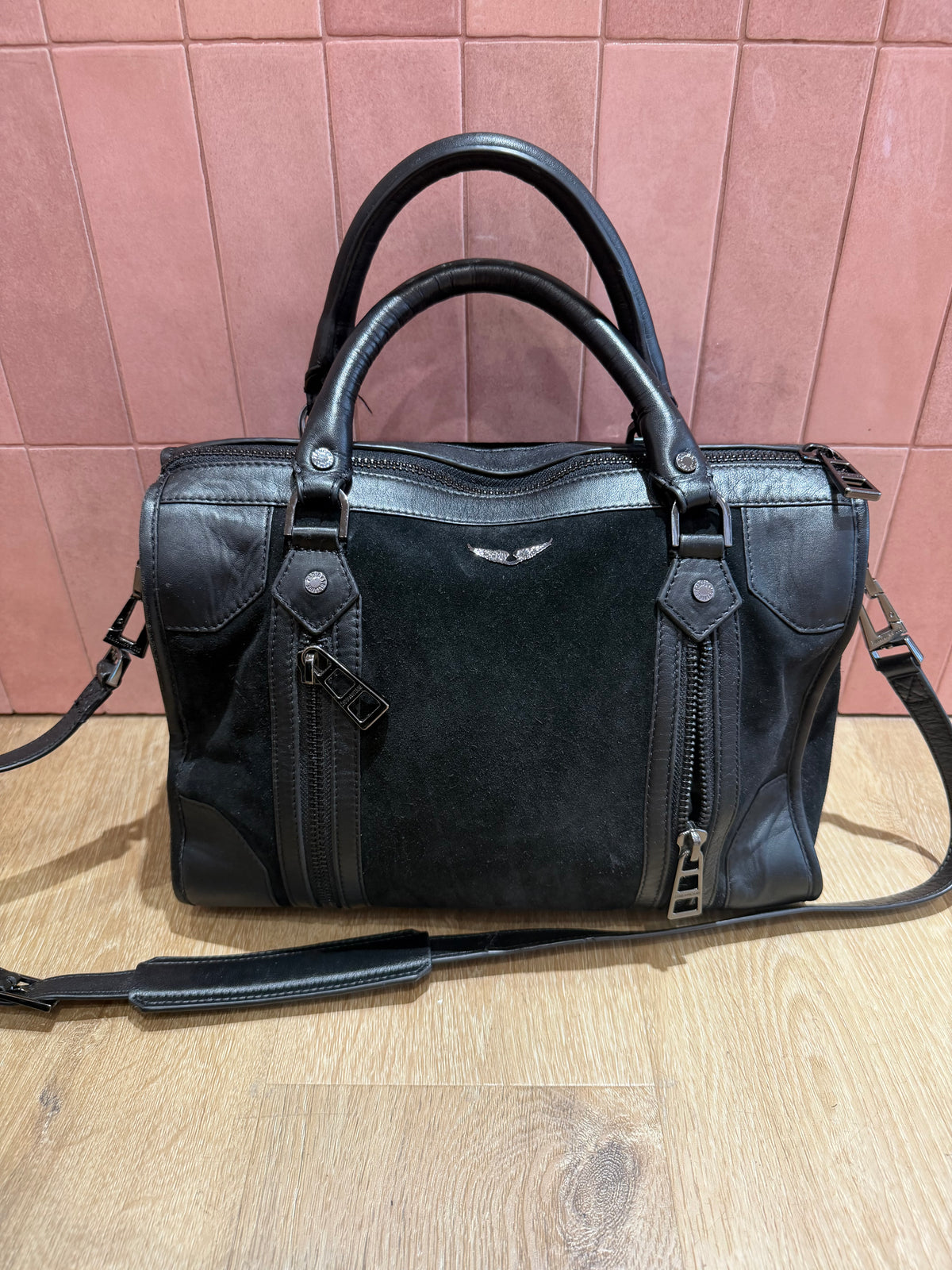 Sac noir Zadig & voltaire en cuir 01/08