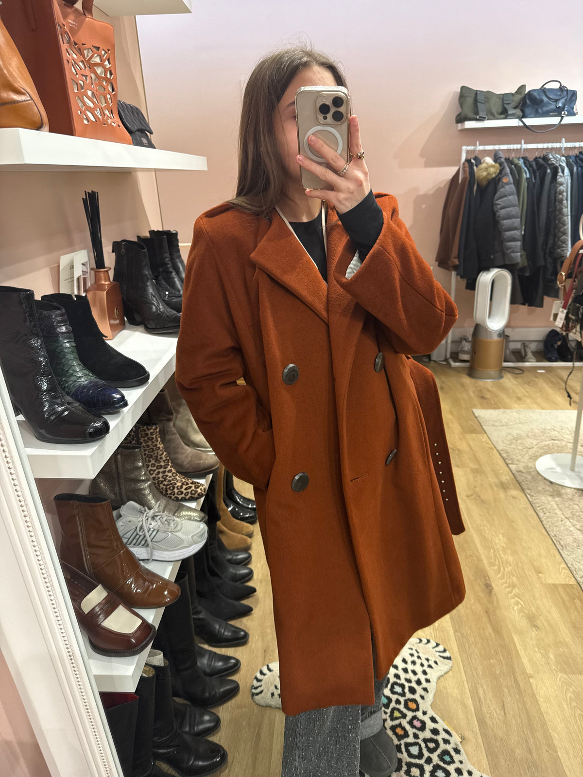 Manteau orange Kenzo