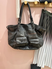 Sac IKKS gris cuir TU