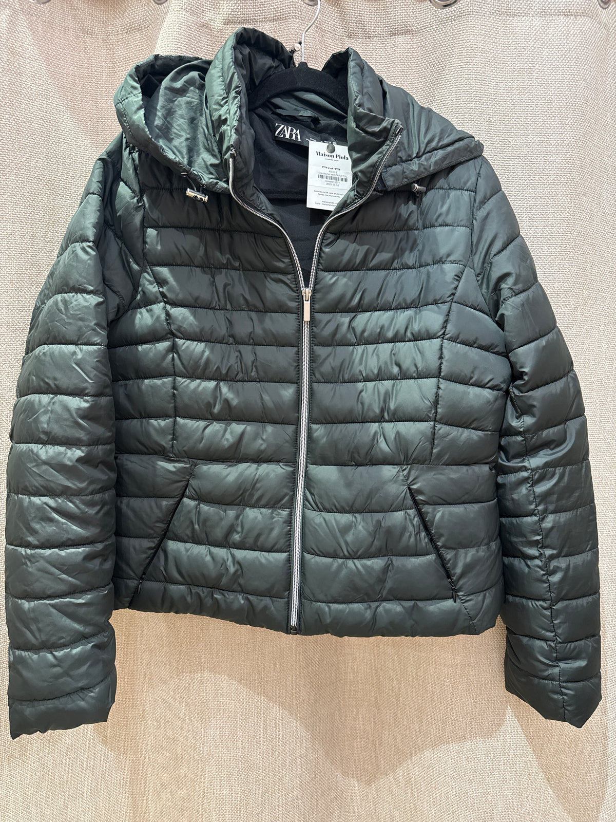 Doudoune vert ZARA T.XL
