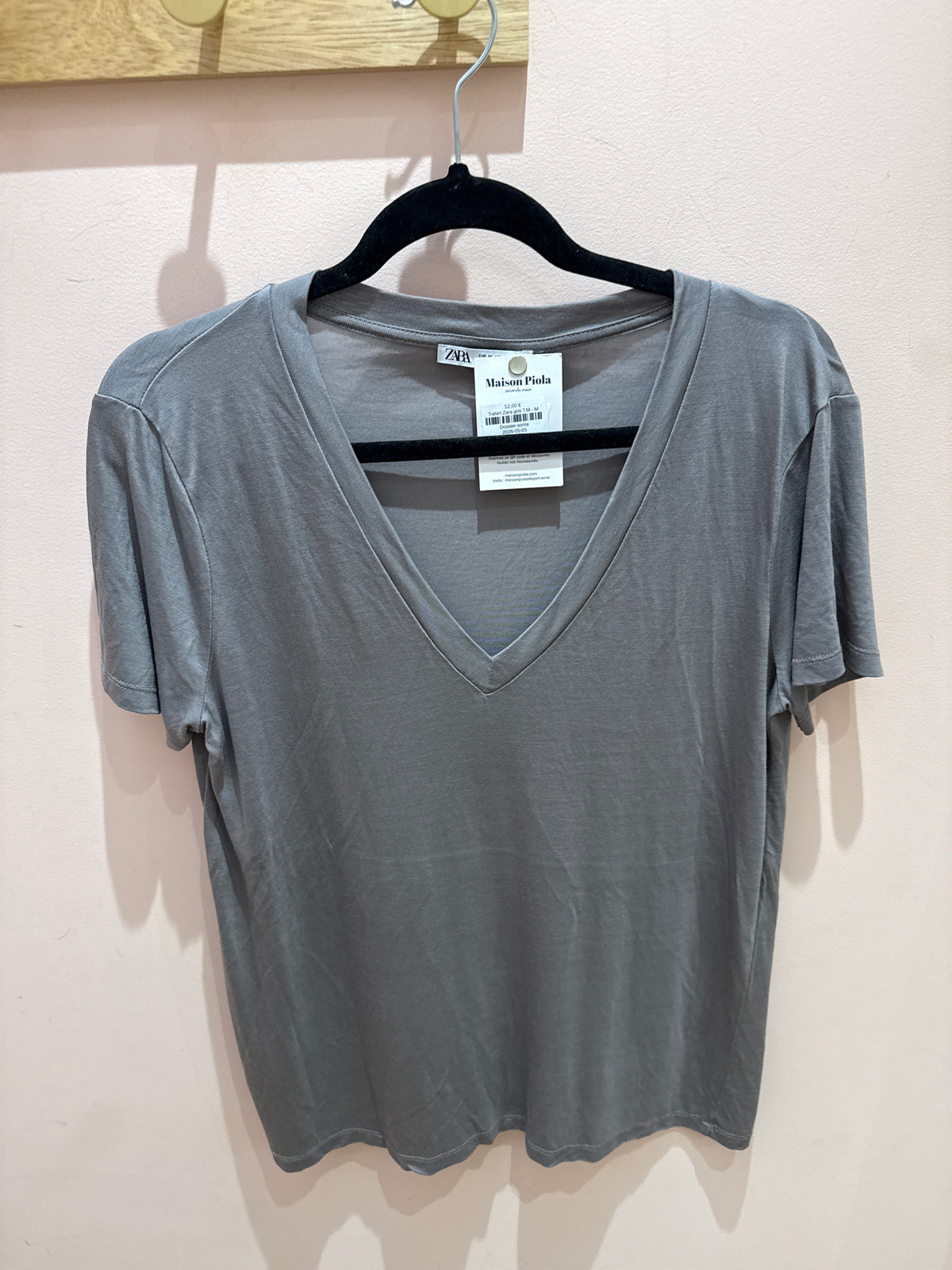 T-shirt Zara gris T.M
